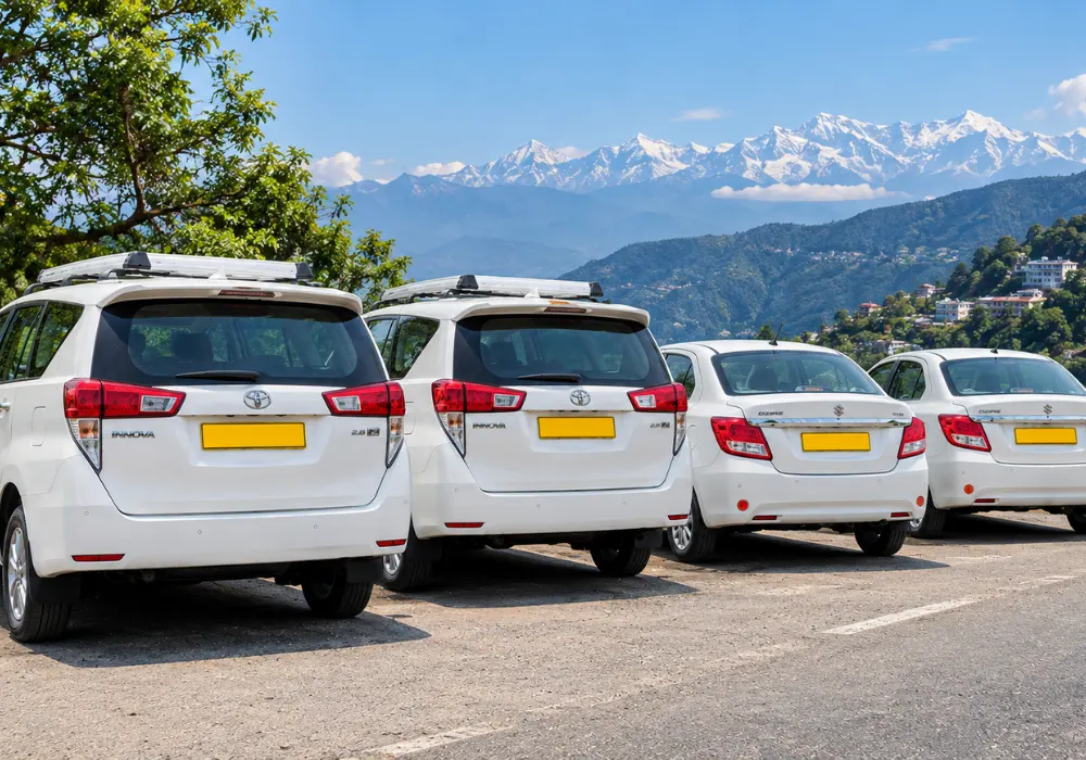 How far is Dehradun Airport from the city with airport taxi cars